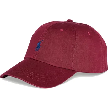 Casquette courbée grenat ajustable Cotton Chino Classic Sport Polo Ralph Lauren