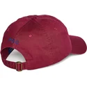 casquette-courbee-grenat-ajustable-cotton-chino-classic-sport-polo-ralph-lauren