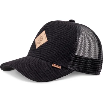 Casquette trucker noire HFT Waffle Cord Djinns