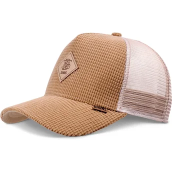 Gorra trucker beige HFT Waffle Cord de Djinns