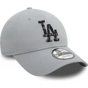 casquette-courbee-grise-ajustable-9forty-seasonal-infill-los-angeles-dodgers-mlb-new-era