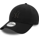 new-york-yankees-mlb-9forty-check-infill-justerbar-svart-bojd-keps-fran-new-era