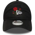 justerbar-svart-bojd-keps-9twenty-rose-icon-fran-new-era