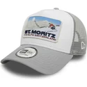 casquette-trucker-grise-a-frame-ski-patch-st-moritz-villes-et-plages-new-era