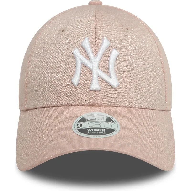 justerbar-rosa-bojd-keps-for-dam-9forty-glitter-fran-new-york-yankees-mlb-av-new-era