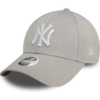 New Era Curved Brim Women 9FORTY Glitter New York Yankees...