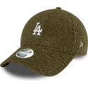 casquette-courbee-verte-ajustable-pour-femme-9forty-borg-los-angeles-dodgers-mlb-new-era