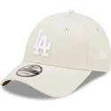 gorra-curva-beige-ajustable-9forty-league-essential-de-los-angeles-dodgers-mlb-de-new-era