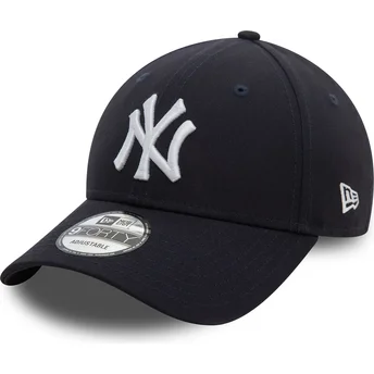 Ρυθμιζόμενο καπέλο με κυρτό γείσο 9FORTY Side Patch των New York Yankees MLB της New Era σε σκούρο μπλε χρώμα