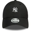 casquette-courbee-noire-ajustable-pour-femme-9forty-jacquard-new-york-yankees-mlb-new-era