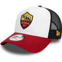 weisse-schwarze-und-rote-9forty-e-frame-core-trucker-cap-associazione-sportiva-roma-serie-a-von-new-era