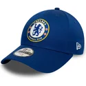 casquette-courbee-bleue-snapback-pour-enfant-9forty-core-chelsea-football-club-premier-league-new-era