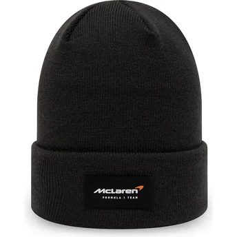 Svart Essential Cuff Knit-mössa från McLaren Racing Formula 1 av New Era