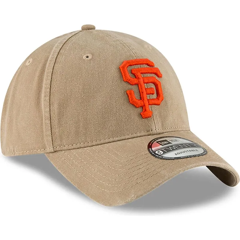 bezowa-regulowana-czapka-z-zakrzywionym-daszkiem-9twenty-core-classic-san-francisco-giants-mlb-new-era