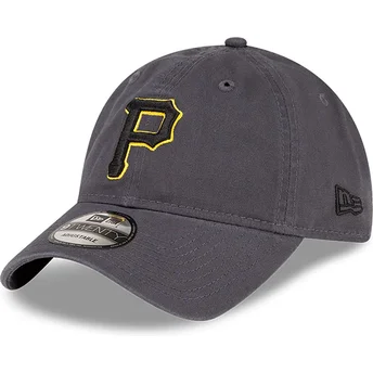 Ρυθμιζόμενο γκρι καπέλο με καμπύλη 9TWENTY Core Classic των Pittsburgh Pirates MLB από τη New Era