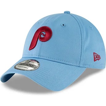 Casquette courbée bleue claire ajustable 9TWENTY Core Classic Philadelphia Phillies MLB New Era