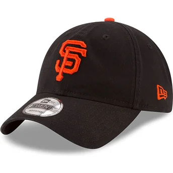 Ρυθμιζόμενο καπέλο με κυρτό γείσο 9TWENTY Core Classic των San Francisco Giants MLB της New Era σε μαύρο χρώμα.