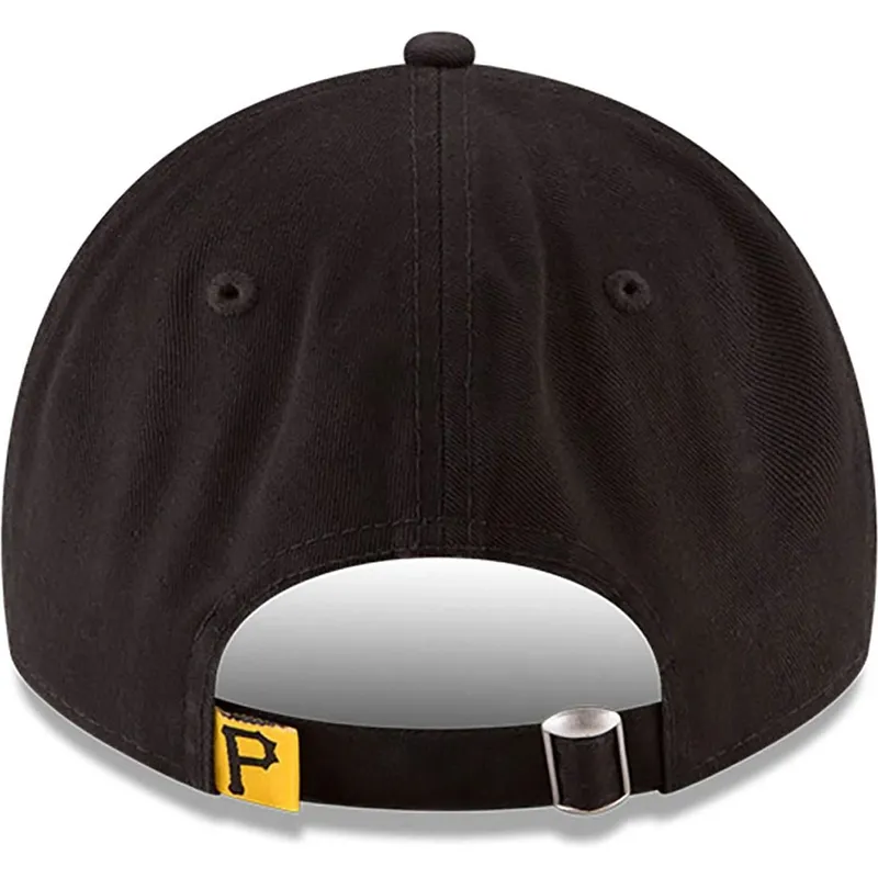 schwarze-verstellbare-gebogene-kappe-9twenty-core-classic-der-pittsburgh-pirates-mlb-von-new-era