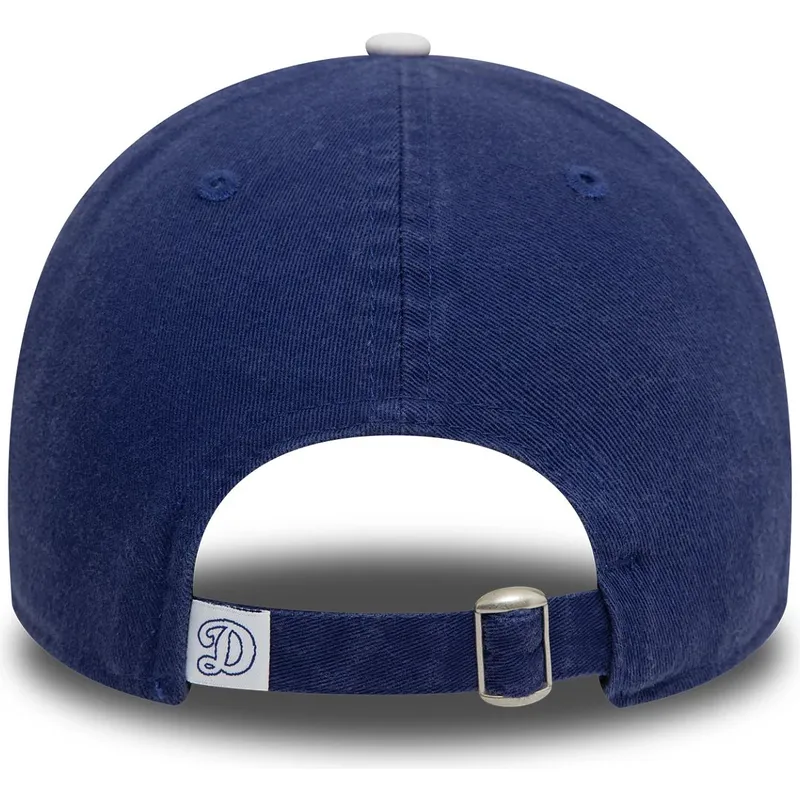 verstellbare-blaue-kappe-mit-gebogenem-schirm-9twenty-core-classic-der-los-angeles-dodgers-mlb-von-new-era
