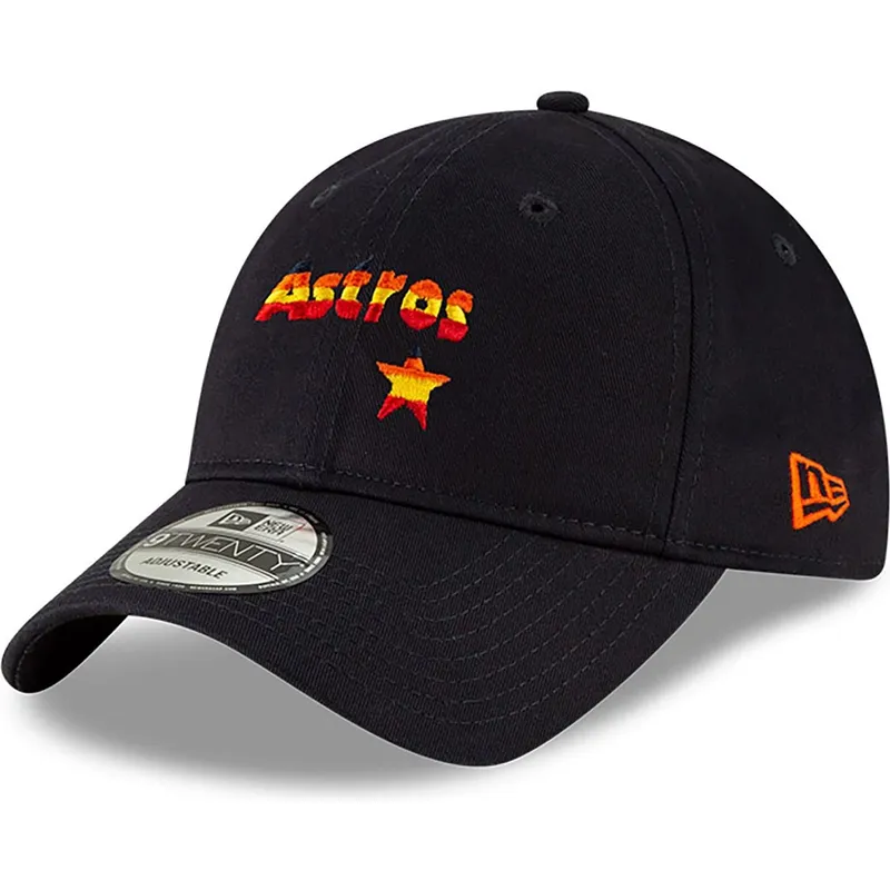 marineblaue-verstellbare-gebogene-kappe-9twenty-core-classic-der-houston-astros-mlb-von-new-era