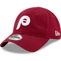 ciemnoczerwona-regulowana-czapka-z-zakrzywionym-daszkiem-9twenty-core-classic-philadelphia-phillies-mlb-new-era