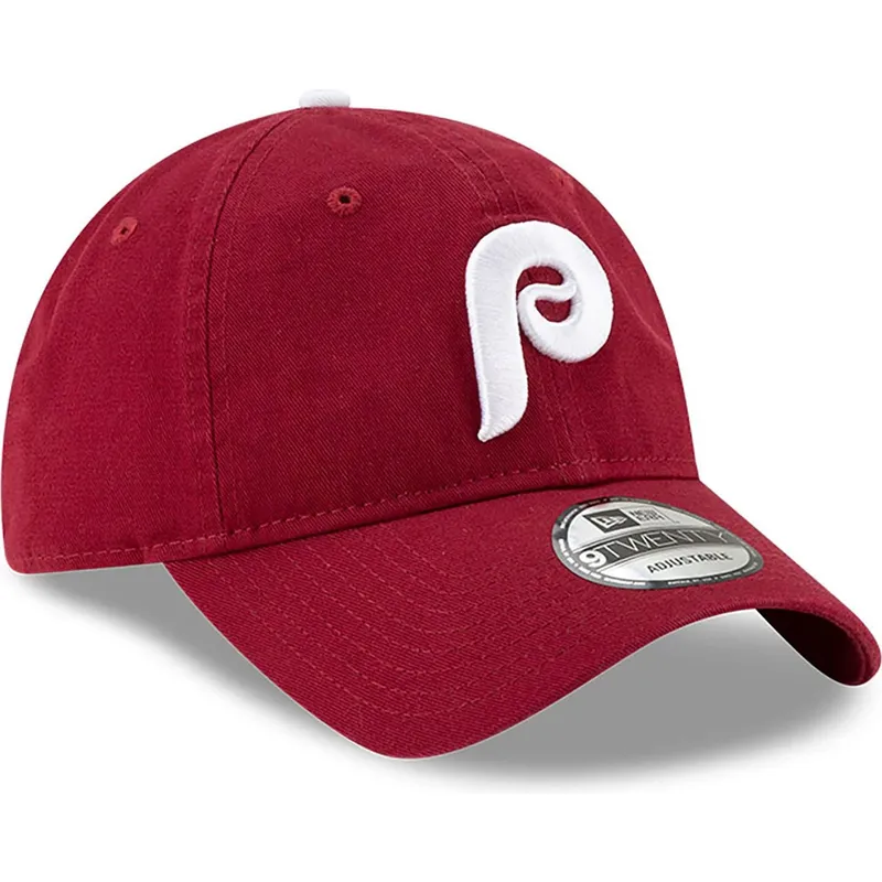 philadelphia-phillies-mlb-9twenty-core-classic-dunkelrote-verstellbare-kappe-von-new-era