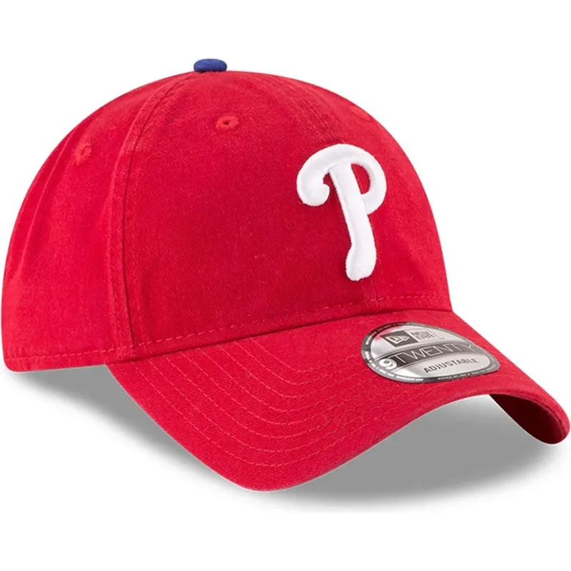 czerwona-regulowana-czapka-z-zakrzywionym-daszkiem-9twenty-core-classic-philadelphia-phillies-mlb-new-era