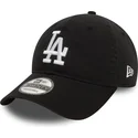 new-era-9twenty-washed-verstellbare-schwarze-kappe-mit-gebogenem-schirm-los-angeles-dodgers-mlb
