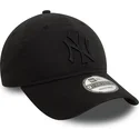 new-york-yankees-mlb-new-era-9twenty-tvattad-svart-justerbar-bojd-keps-med-svart-logotyp