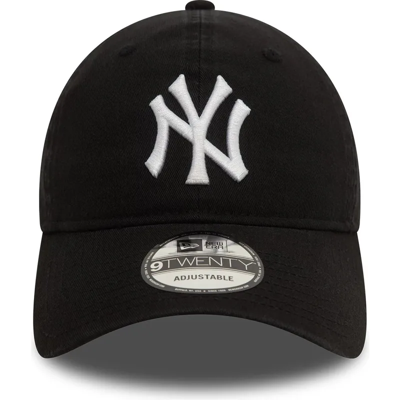 svart-bojd-justerbar-keps-9twenty-washed-fran-new-york-yankees-mlb-av-new-era