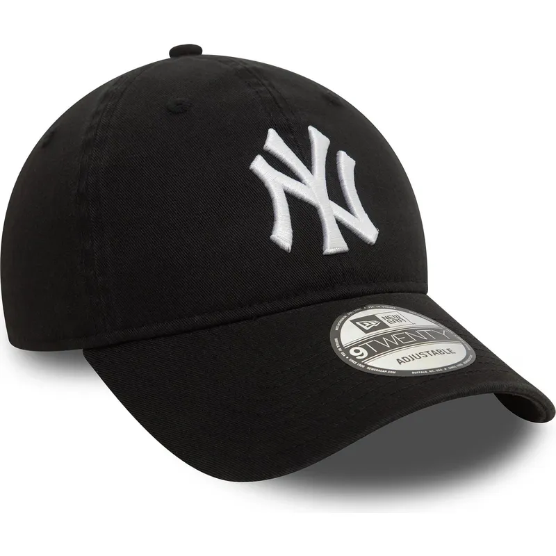 svart-bojd-justerbar-keps-9twenty-washed-fran-new-york-yankees-mlb-av-new-era