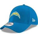 blaue-verstellbare-gebogene-kappe-9forty-the-league-der-los-angeles-chargers-mlb-von-new-era