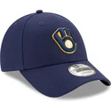 marinbla-justerbar-9forty-the-league-milwaukee-brewers-mlb-keps-fran-new-era