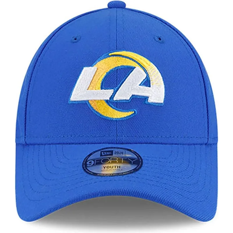 9forty-the-league-verstellbare-blaue-kinderkappe-los-angeles-rams-nfl-von-new-era