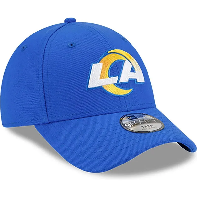 9forty-the-league-verstellbare-blaue-kinderkappe-los-angeles-rams-nfl-von-new-era