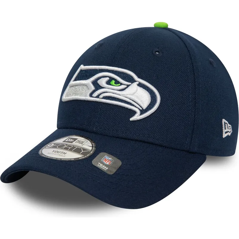verstellbare-9forty-the-league-kappe-fur-kinder-in-marineblau-von-seattle-seahawks-nfl-von-new-era