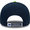 marineblaue-gebogene-verstellbare-kinderkappe-9forty-the-league-der-seattle-seahawks-nfl-von-new-era