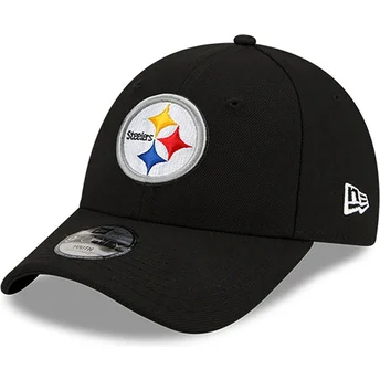 Svart justerbar böjd keps för barn 9FORTY The League från Pittsburgh Steelers NFL av New Era