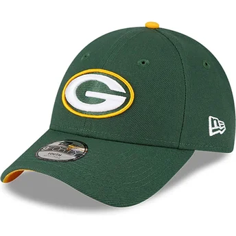 Gorra curva verde ajustable para niño 9FORTY The League de Green Bay Packers NFL de New Era