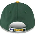 grune-gebogene-verstellbare-kindercap-9forty-the-league-der-green-bay-packers-nfl-von-new-era