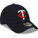 new-era-curved-brim-9forty-the-league-minnesota-twins-mlb-navy-blue-adjustable-cap