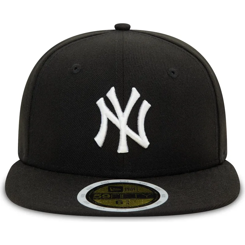 svart-platt-justerad-keps-for-barn-59fifty-fran-new-york-yankees-mlb-av-new-era