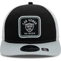 casquette-trucker-noire-et-grise-9fifty-low-profile-patch-las-vegas-raiders-nfl-new-era