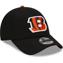 new-era-curved-brim-youth-9forty-the-league-cincinnati-bengals-nfl-black-adjustable-cap