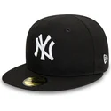 schwarze-flache-fitted-kappe-fur-kinder-59fifty-my-first-der-new-york-yankees-mlb-von-new-era