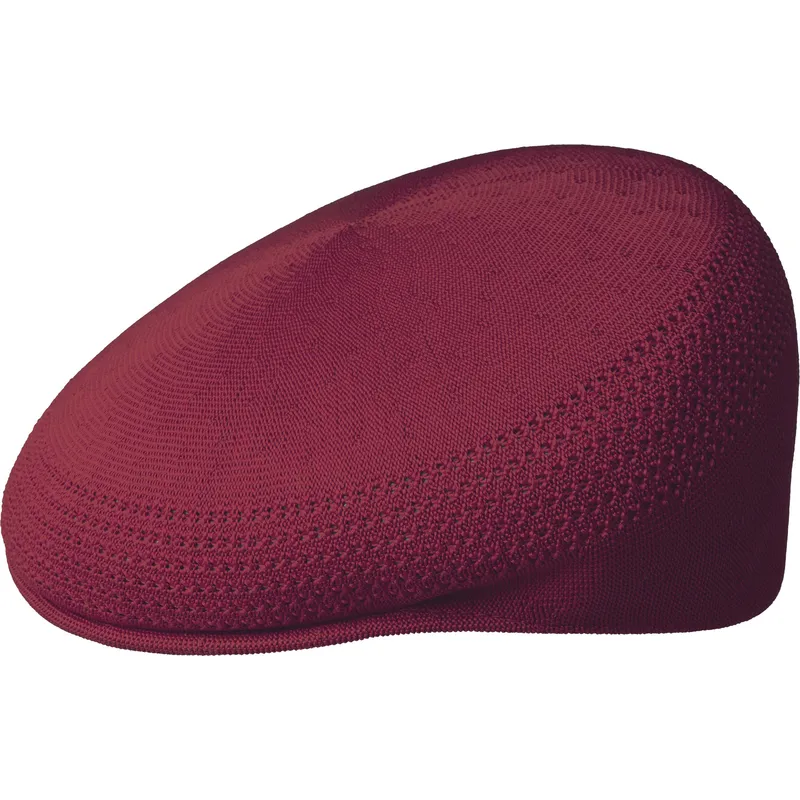 kangol-tropic-504-ventair-cranberry-maroon-flat-cap