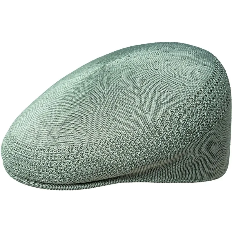 kangol-tropic-504-ventair-oil-green-flat-cap