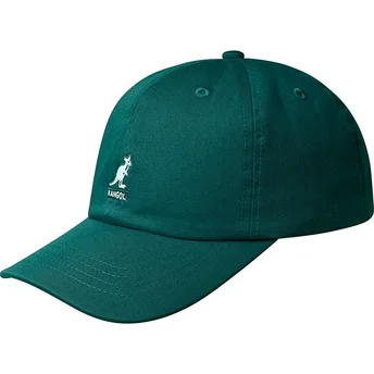 Ρυθμιζόμενο πράσινο καπέλο με κυρτό γείσο Washed Baseball Pine της Kangol