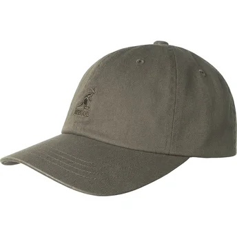 Ρυθμιζόμενο γκρι καπέλο με καμπύλη Washed Baseball Smog της Kangol