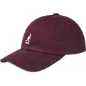 regulowana-bordowa-czapka-z-daszkiem-washed-baseball-cordovan-marki-kangol